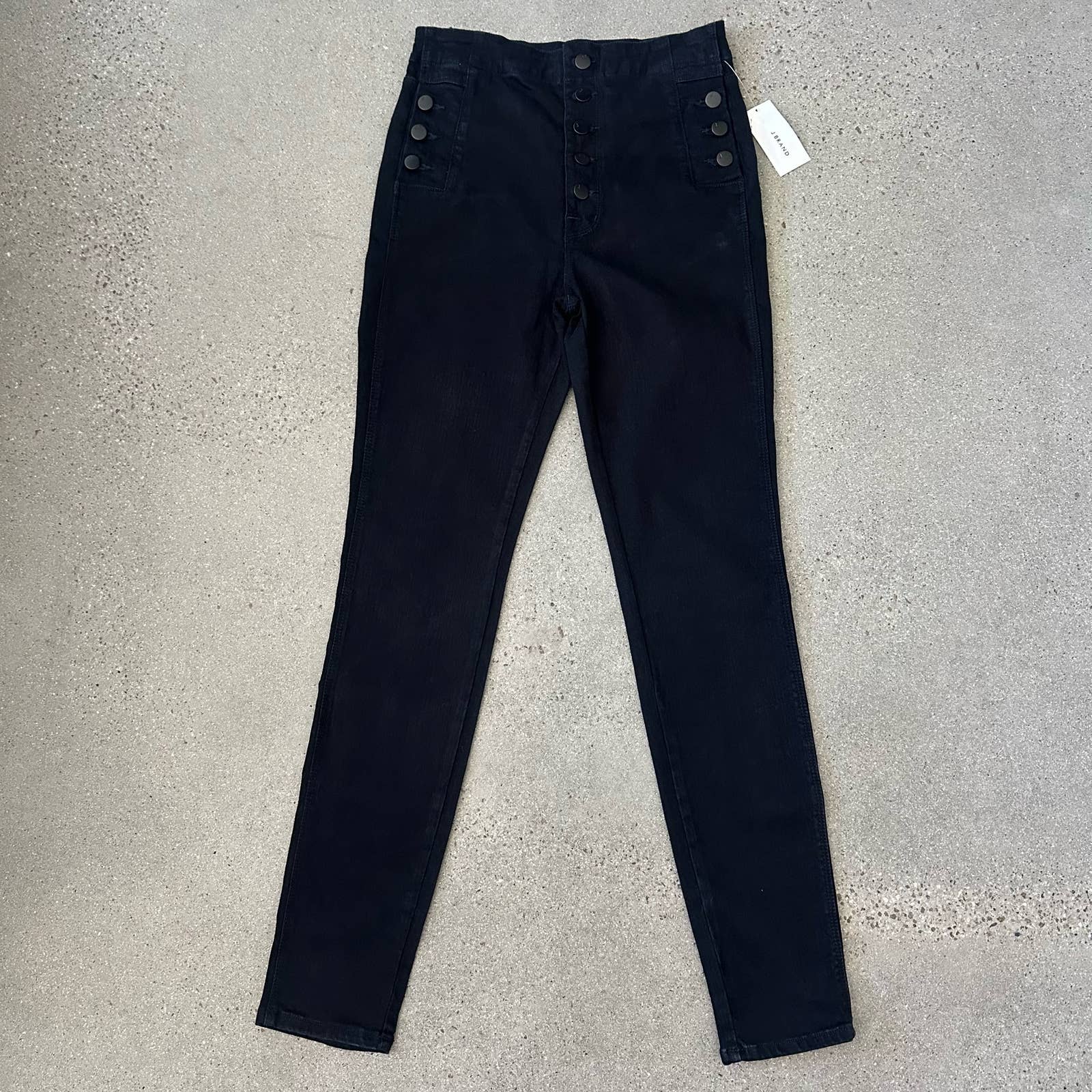 J Brand Natasha Sky High Skinny Jeans In Bluebird